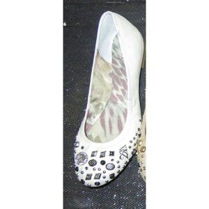 Kathy Van Zeeland Ray Me Ballerina Flats Charm Detail studded ballet flats 7.5